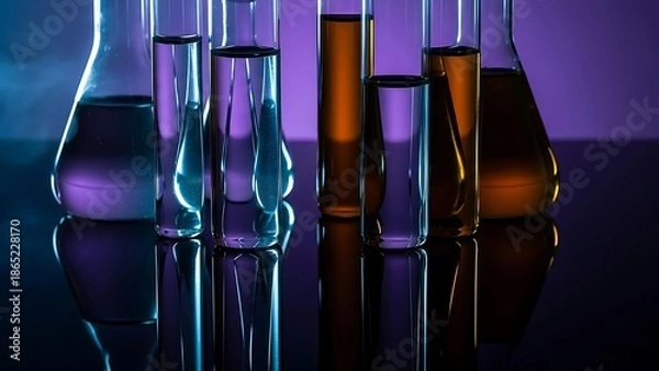 Obraz test tubes in laboratory