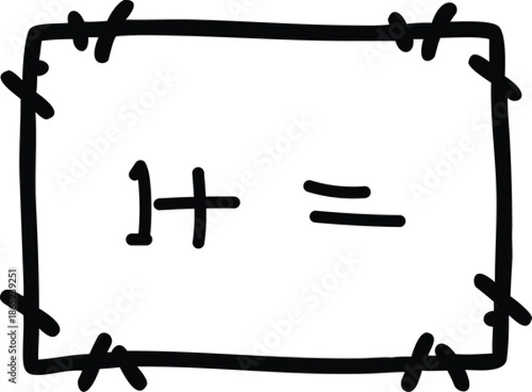 Obraz Geometric figures doodle 