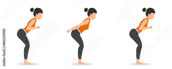 Obraz step by step women's triceps kickbacks exercise