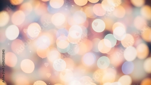 Obraz Vibrant multicolored bokeh lights background