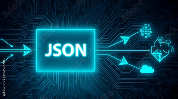Obraz JSON Parsing and Payload Visualization for Efficient API Communication, Structured Data Exchange, and Modern Application Integration