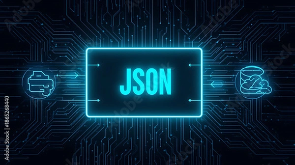 Obraz JSON Parsing and Payload Visualization for Efficient API Communication, Structured Data Exchange, and Modern Application Integration
