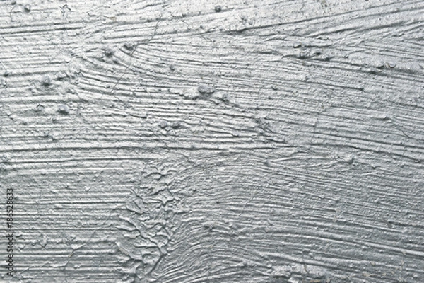 Obraz abstract brush strokes with silver paint