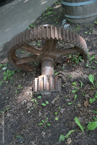 Obraz Old rusted gears