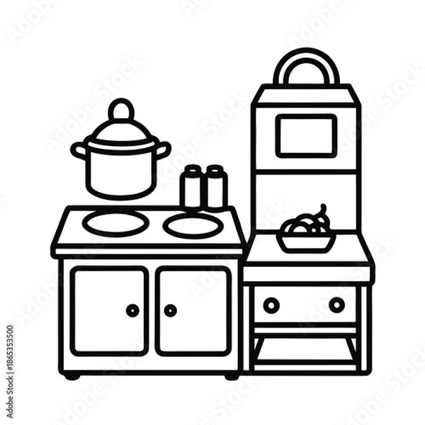 Obraz toy kitchen set