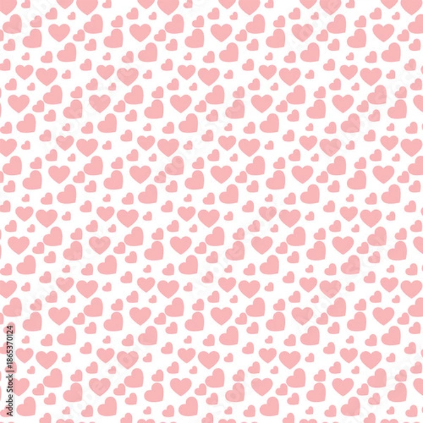Fototapeta Pink Heart Seamless Pattern background Designs