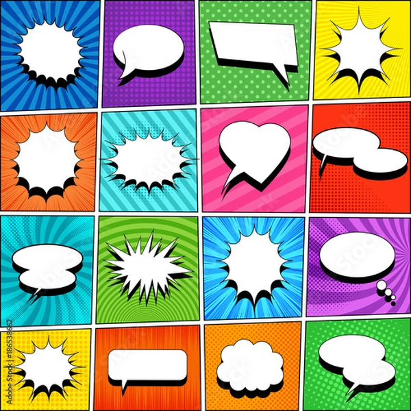 Obraz Szablon komiksu