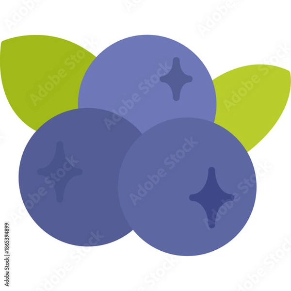 Obraz Blueberries Icon