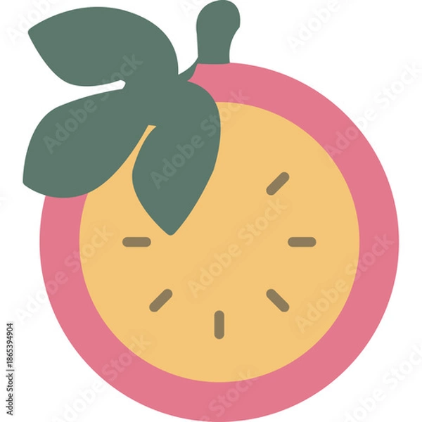 Obraz Passion Fruit Slice Icon