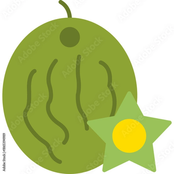 Obraz Star Fruit Icon