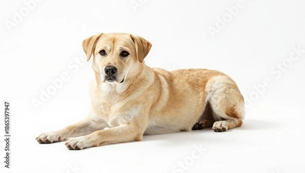 Obraz dog on white background