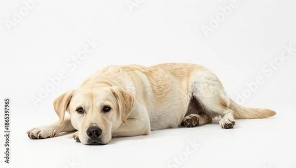 Obraz dog on white background