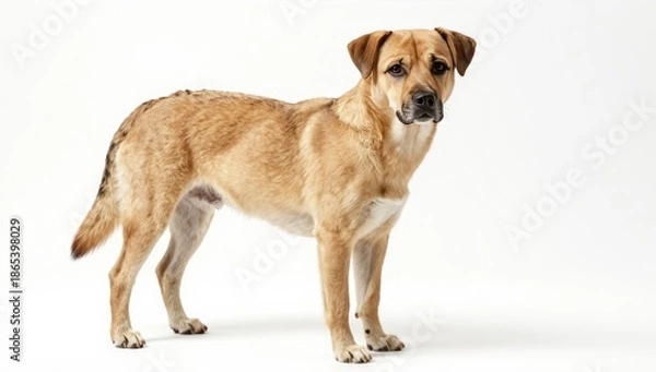 Obraz dog on white background