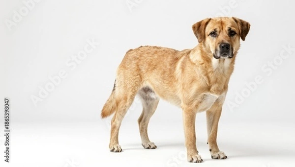 Obraz dog on white background