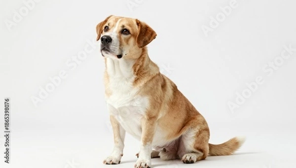 Obraz dog on white background
