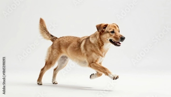 Obraz dog on white background