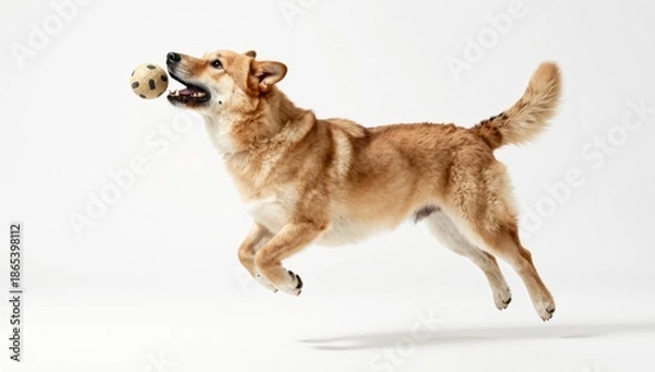 Obraz dog on white background