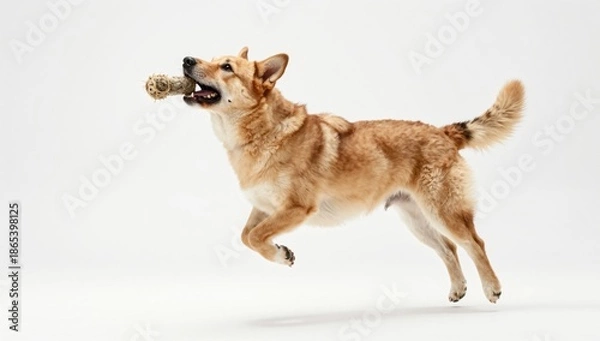 Obraz dog on white background
