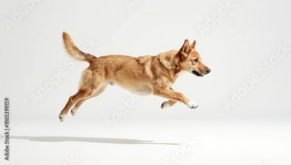 Obraz dog on white background