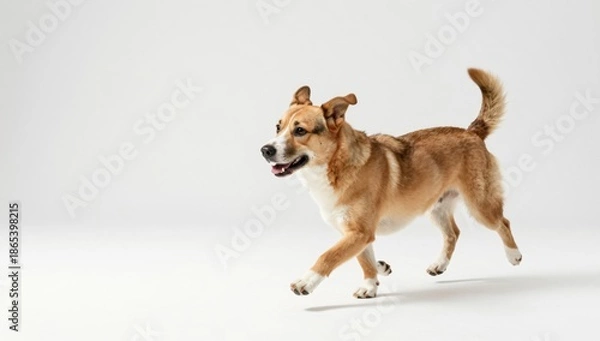 Obraz dog on white background