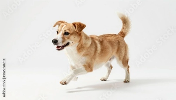 Obraz dog on white background