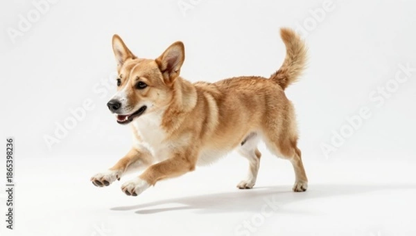 Obraz dog on white background
