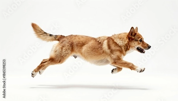 Obraz dog on white background