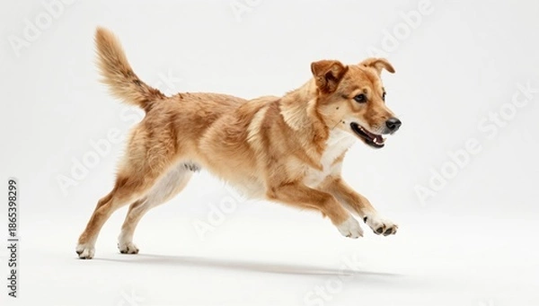 Obraz dog on white background