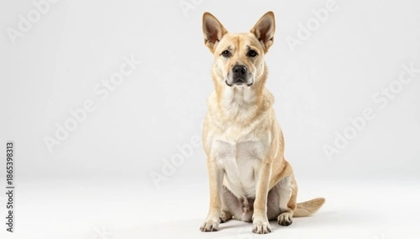 Obraz dog on white background