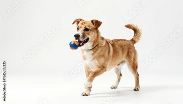 Obraz dog on white background
