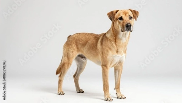 Obraz dog on white background
