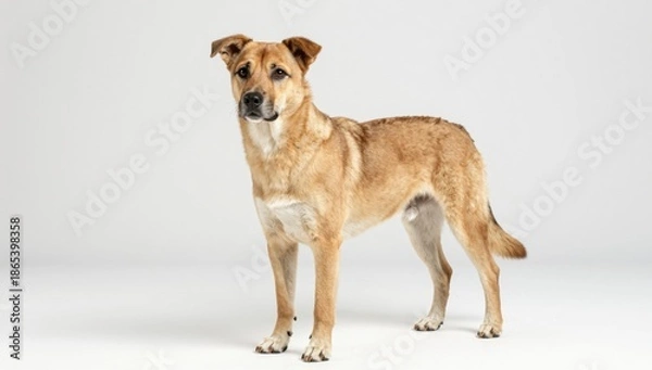 Obraz dog on white background
