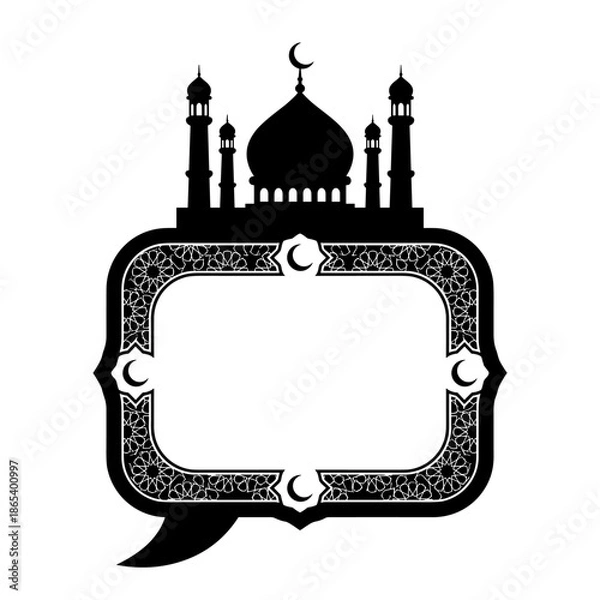 Fototapeta Ornate Ramadan Message Frame