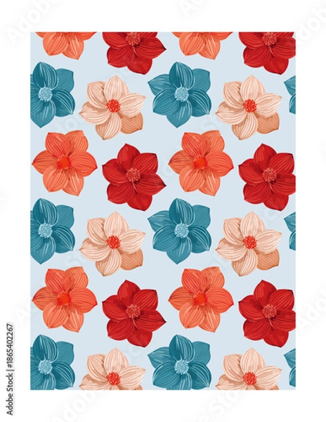 Obraz patron de flores 