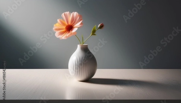 Obraz Flower In A Vase Placed On A Simple Table