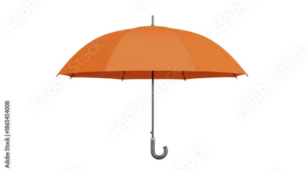 Obraz Orange umbrella isolated on transparent background