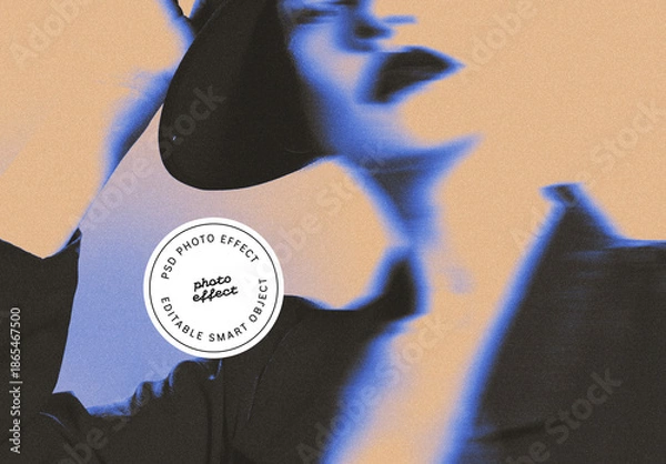 Obraz Abstract Grain Motion Photo Effect