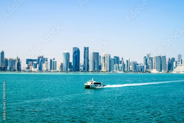Obraz Doha Qatar Skyline