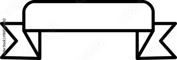 Obraz Aesthetic Modern Ribbon Frame for Digital Interface Design