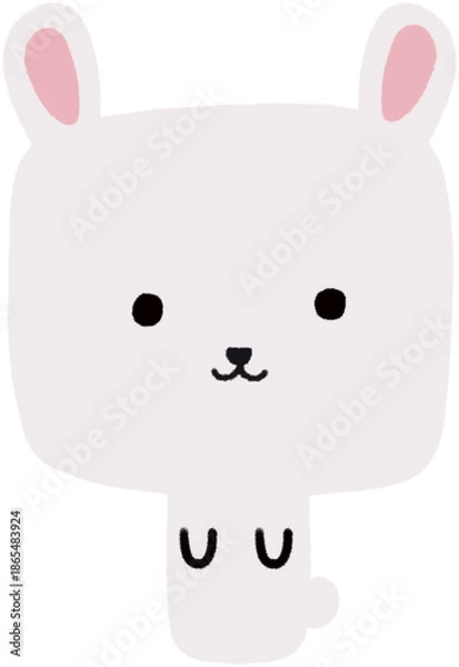 Obraz 귀여운 토끼 캐릭터