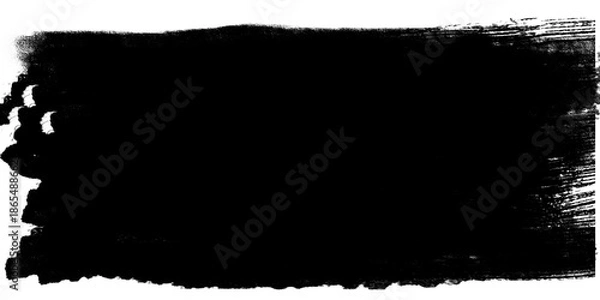 Obraz black brush stroke