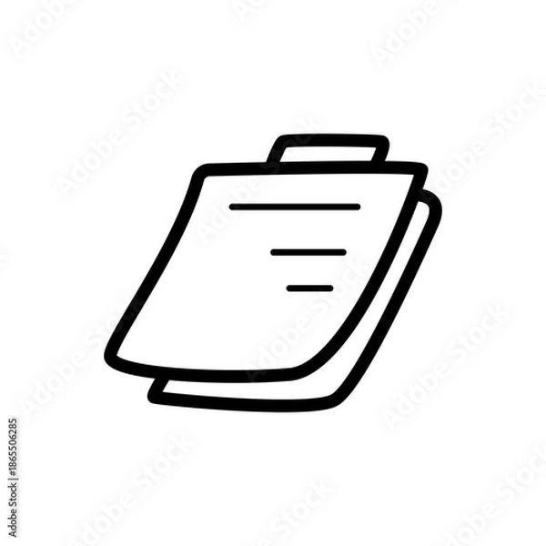 Obraz Document icon graphic design illustration