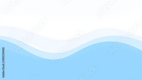 Obraz Elearning background Soft gradient blue to white copy space top third clean modern educational