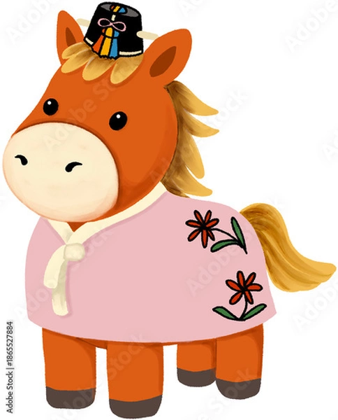 Obraz 한복입은 말