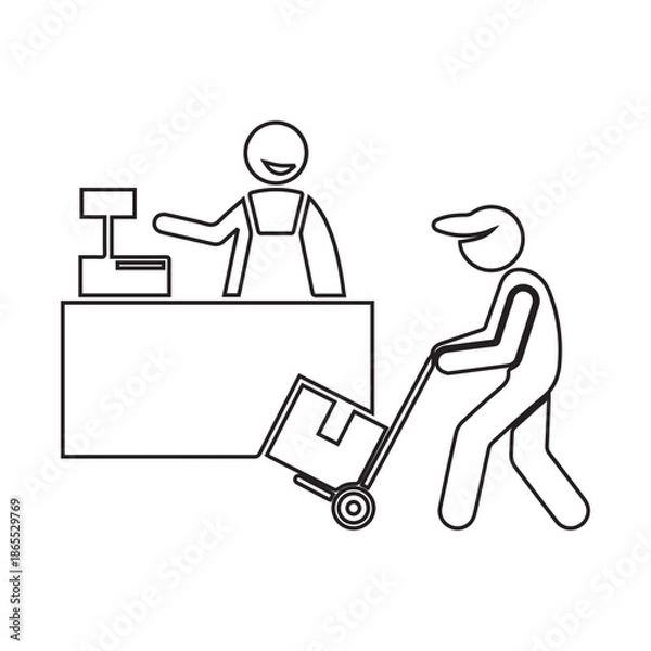 Obraz Retail Delivery Checkout