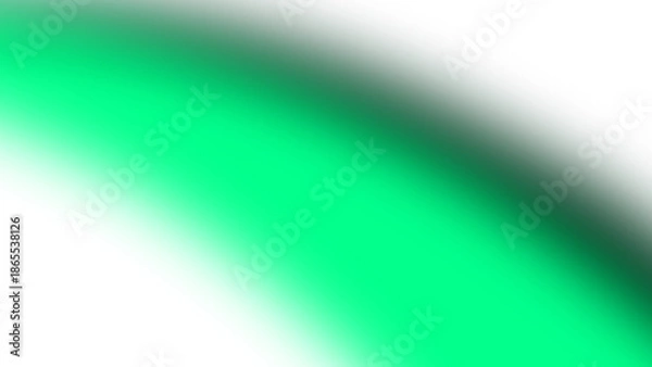 Obraz Blurred dark green gradient isolated on transparent background