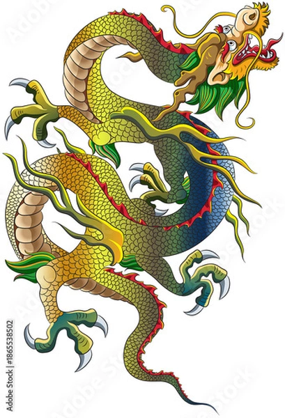 Obraz chinese dragon art