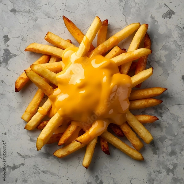 Obraz Cheese Fries Background