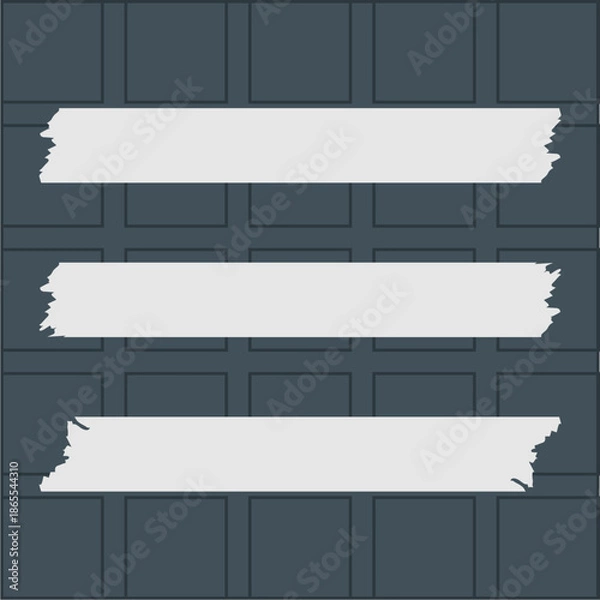 Obraz set of torn paper pieces background vector