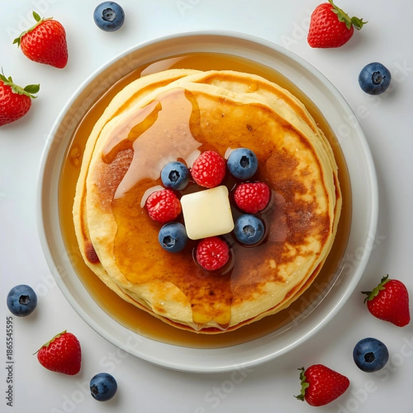 Obraz Pancake Breakfast Background